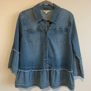 Style & Co lightweight denim jacket Size XL